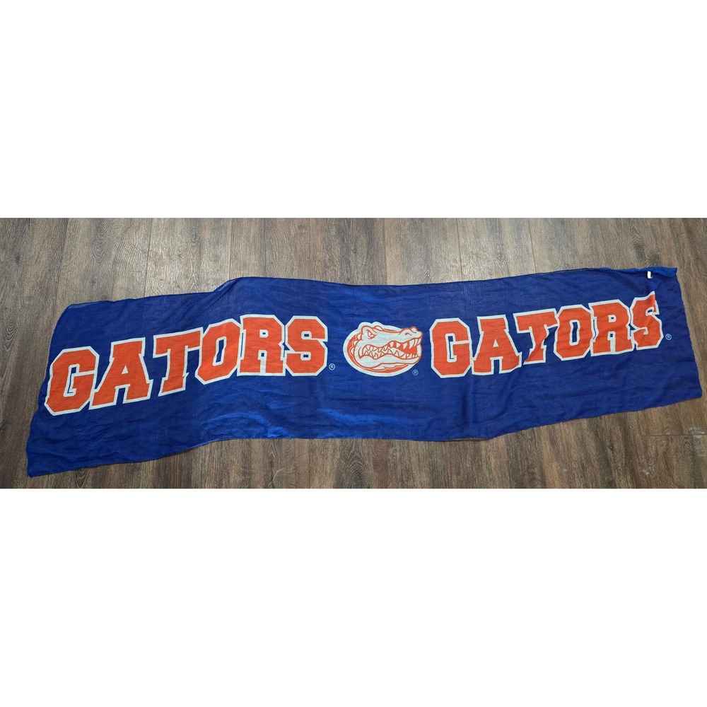 Florida Gators NCAA Blue Orange Logo Spirit Scarf Banner Game Day Fan Gear